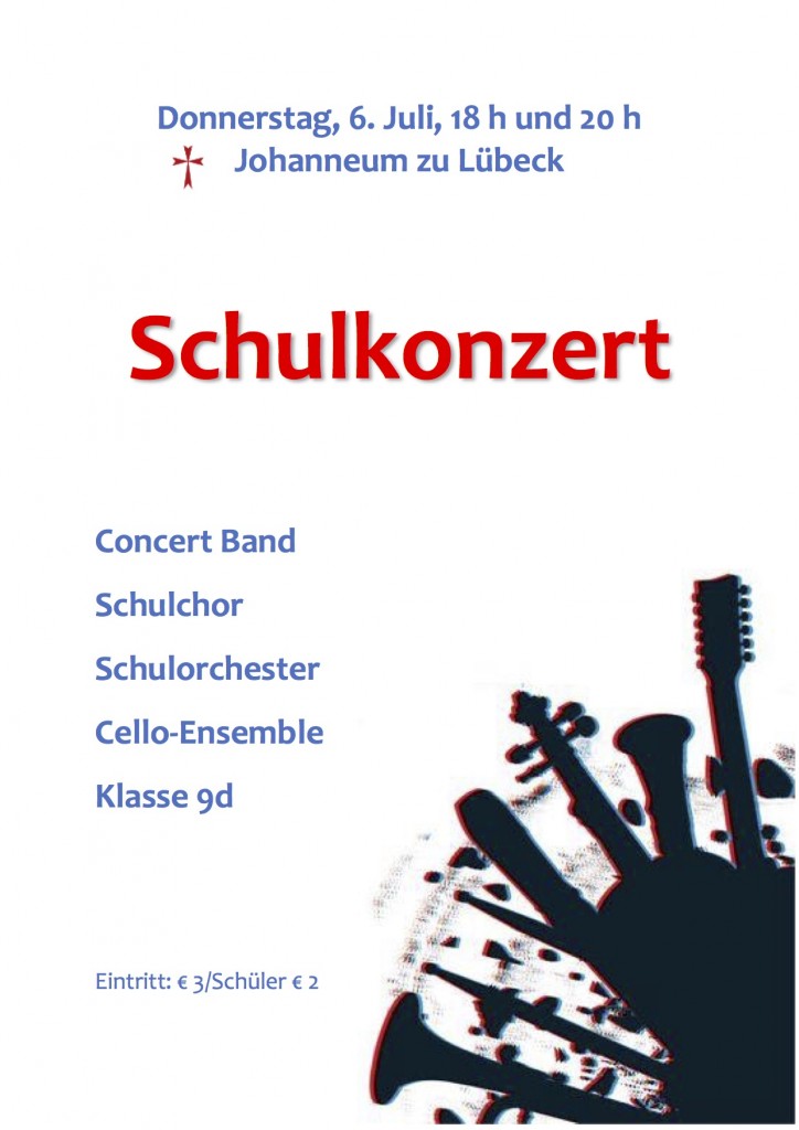 Plakat Schulkonzerte